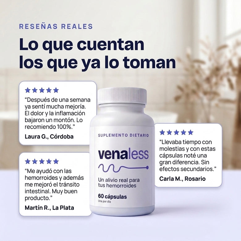 venaless | Aliviá tus hemorroides