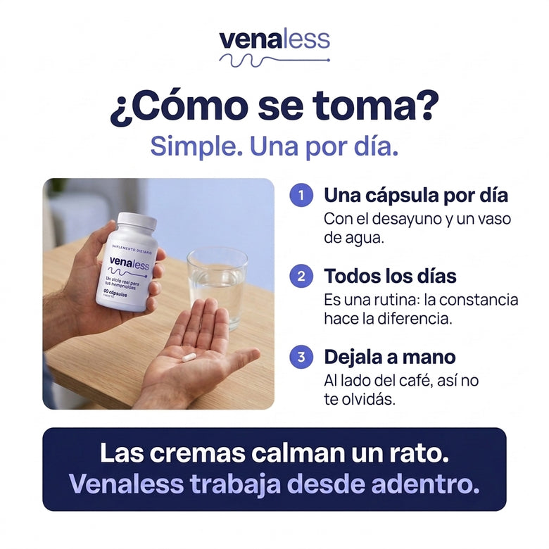 venaless | Aliviá tus hemorroides