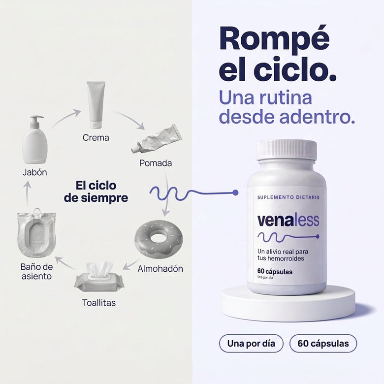 venaless | Aliviá tus hemorroides