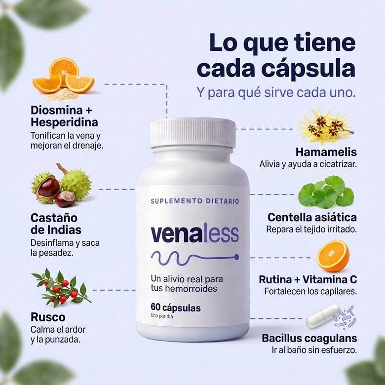 venaless | Aliviá tus hemorroides