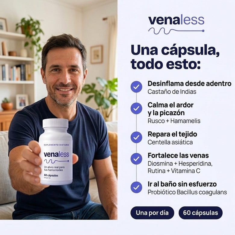 venaless | Aliviá tus hemorroides